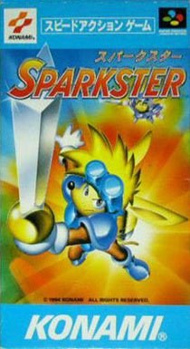 Portada de Sparkster para SNES (Japón)