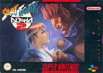Portada de Street Fighter Alpha 2 para SNES (PAL Europa)