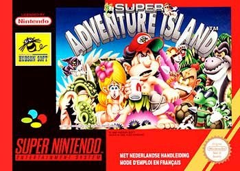 Portada de Super Adventure Island para SNES (PAL Europa)