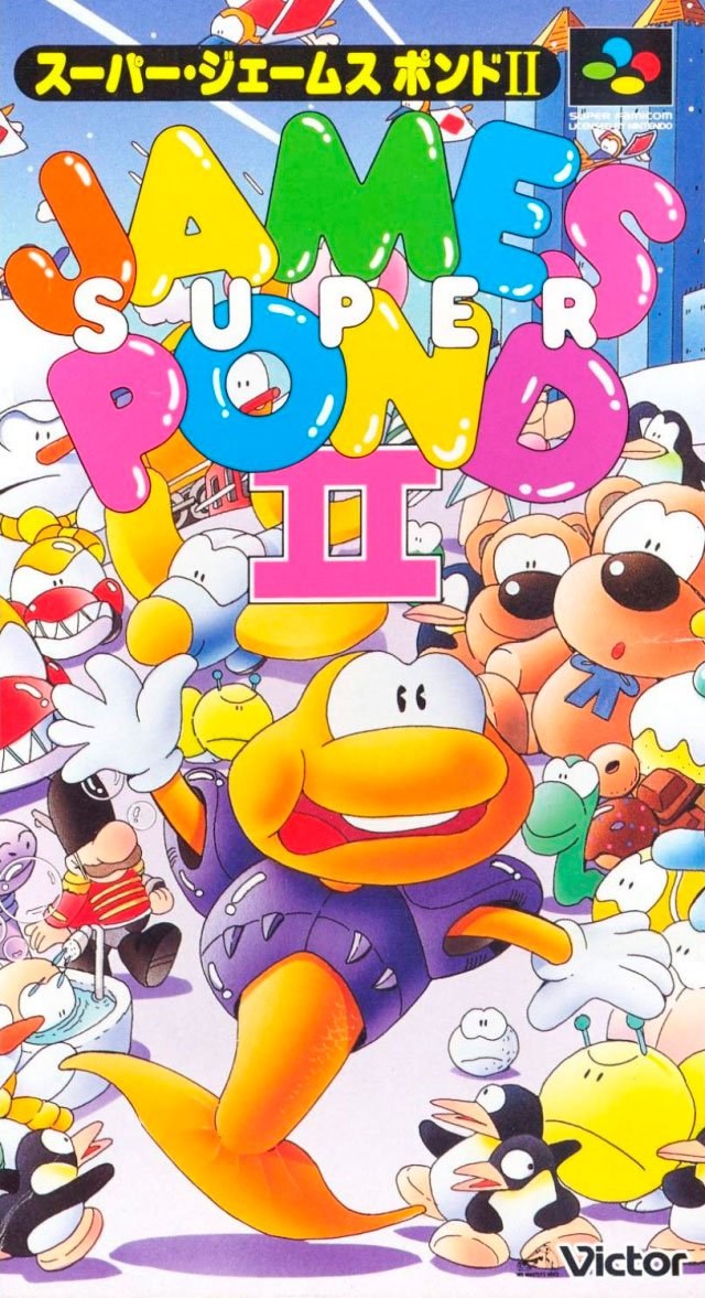 Portada de Super James Pond 2 para SNES (Japón)