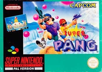 Portada de Super Pang para SNES (PAL Europa)