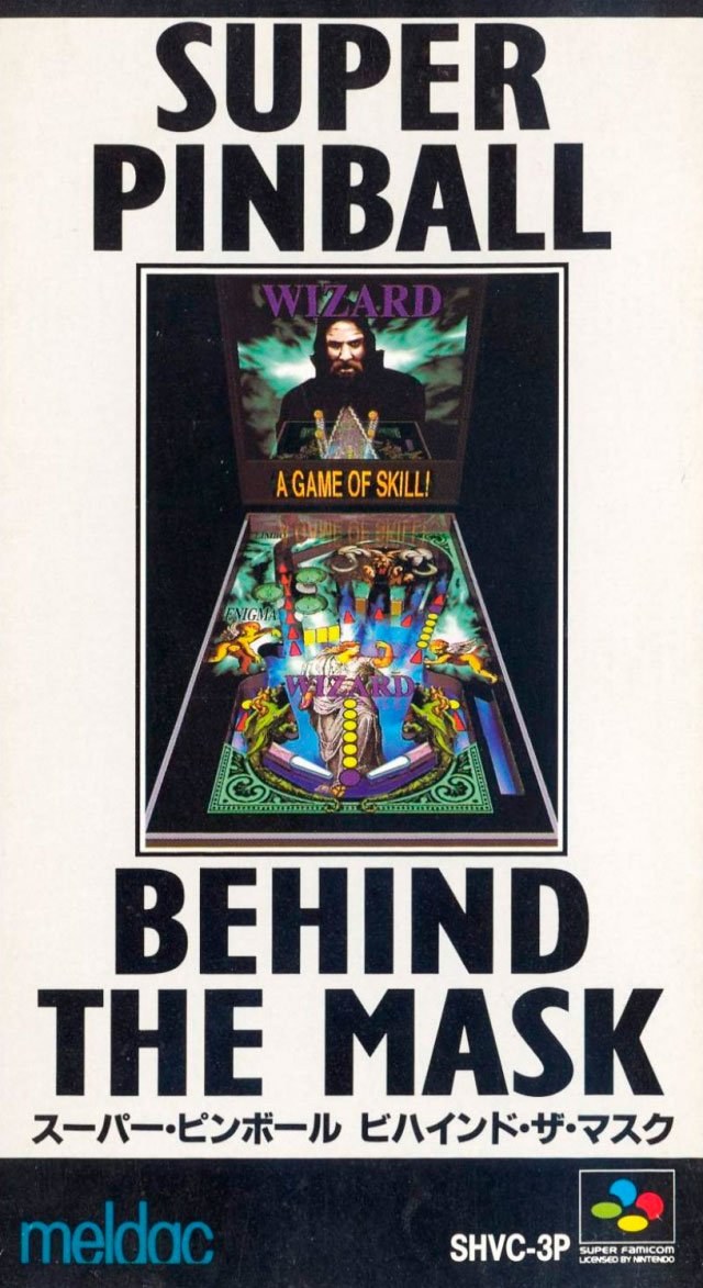 Portada de Super Pinball Behind the Mask para SNES (Japón)