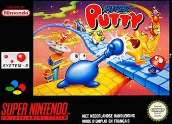 Portada de Super Putty para SNES (PAL Europa)