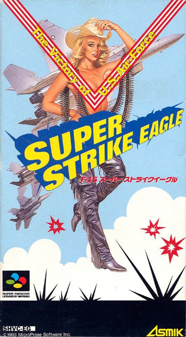 Portada de Super Strike Eagle para SNES (Japón)
