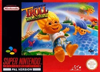Portada de Super Troll Islands para SNES (PAL Europa)