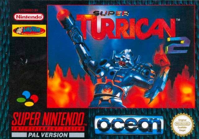 Portada de Super Turrican 2 para SNES (PAL Europa)