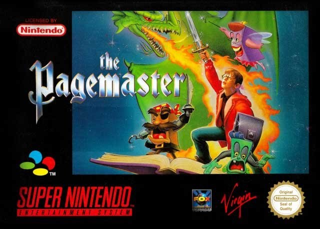 Portada de The Pagemaster para SNES (PAL Europa)