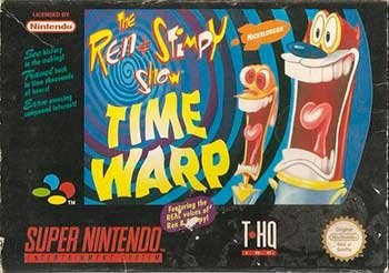Portada de The Ren and Stimpy Show Time Warp para SNES (PAL Europa)