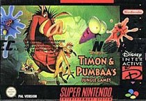 Portada de Timon and Pumbaa Jungle Games para SNES (PAL Europa)