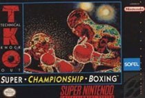 Portada de TKO Super Championship Boxing para SNES (USA)