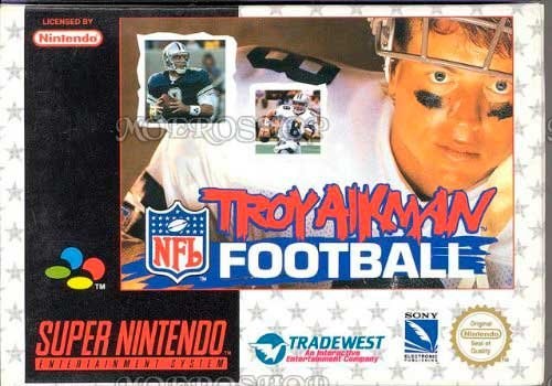 Portada de Troy Aikman NFL Football para SNES (PAL Europa)