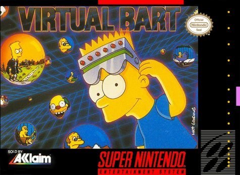 Portada de Virtual Bart para SNES (USA)