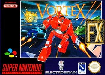 Portada de Vortex para SNES (PAL Europa)
