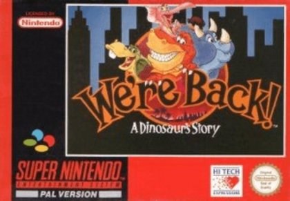 Portada de We're Back!: A Dinosaur's Story para SNES (PAL Europa)