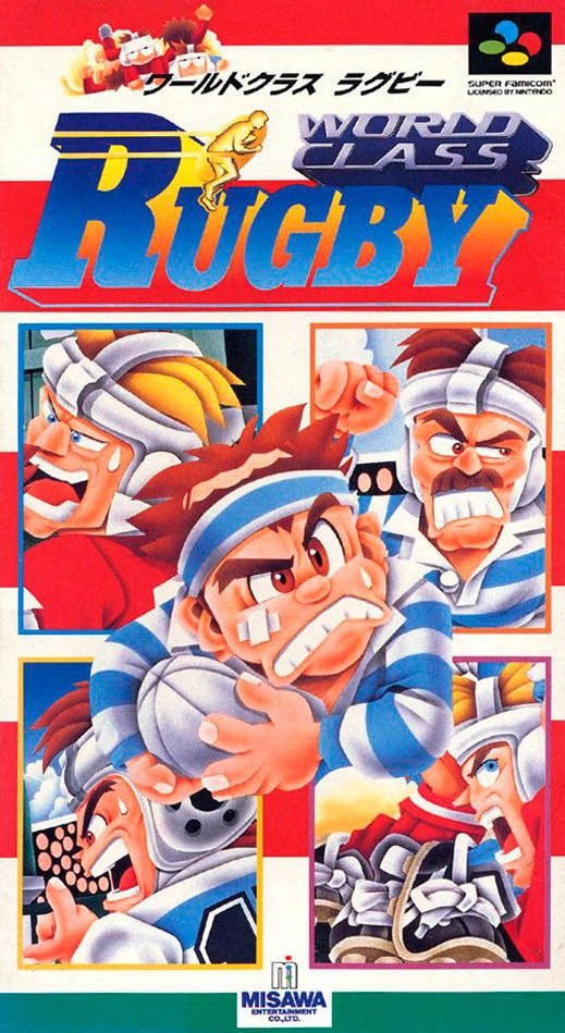 Portada de World Class Rugby para SNES (Japón)