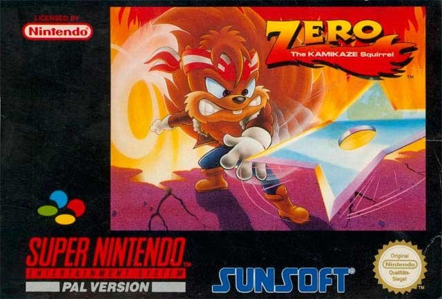 Portada de Zero the Kamikaze Squirrel para SNES (PAL Europa)