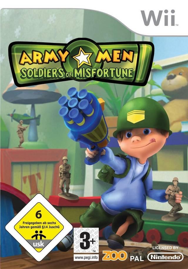 Portada de Army Men: Soldiers of Misfortune para Wii (PAL España)