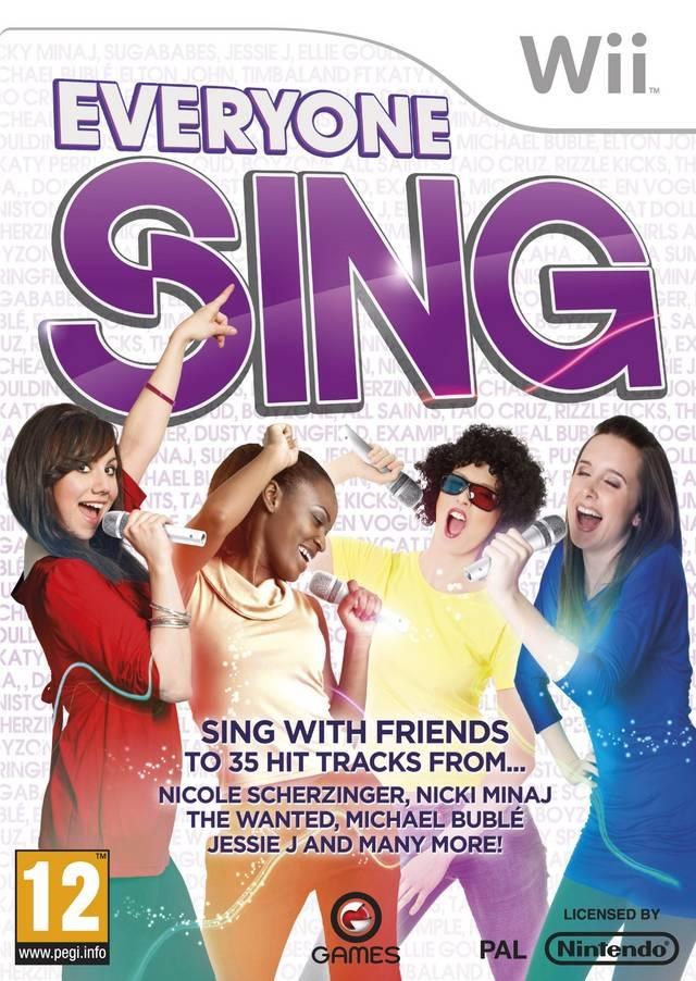 Portada de Everyone Sing para Wii (PAL España)