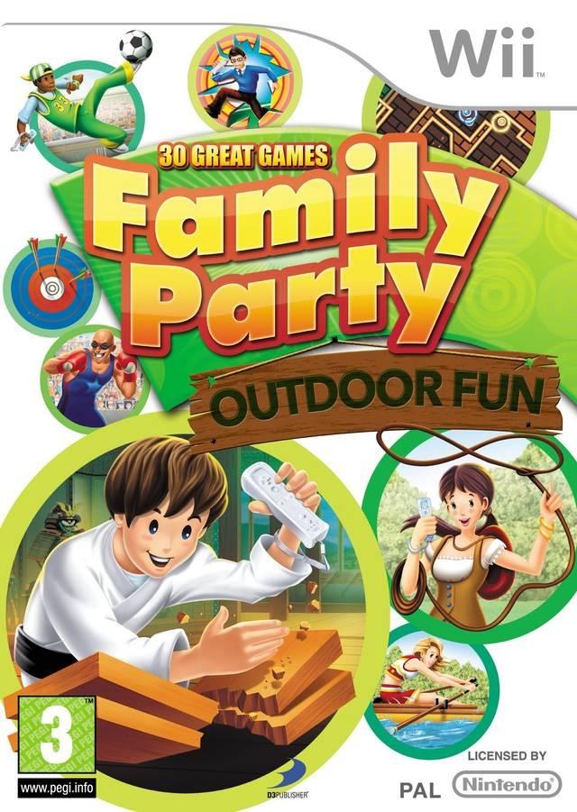 Portada de Family Party: Outdoor Fun para Wii (PAL España)