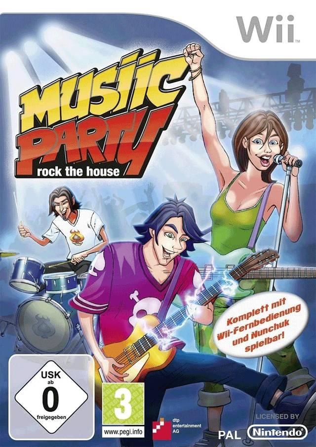 Portada de Musiic Party: Rock the House para Wii (PAL España)