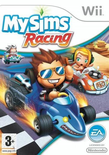 Portada de MySims Racing para Wii (PAL España)