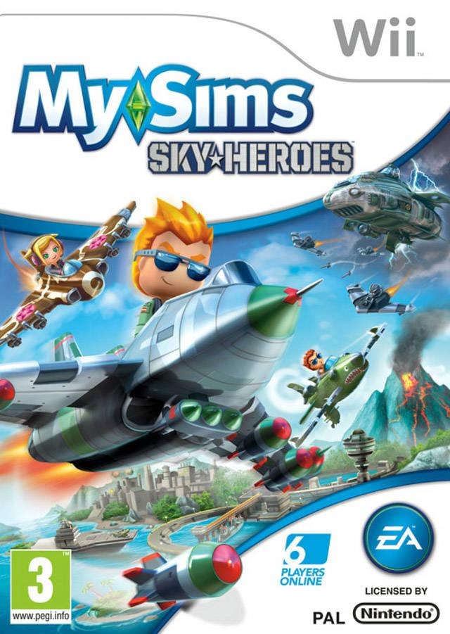 Portada de MySims SkyHeroes para Wii (PAL España)