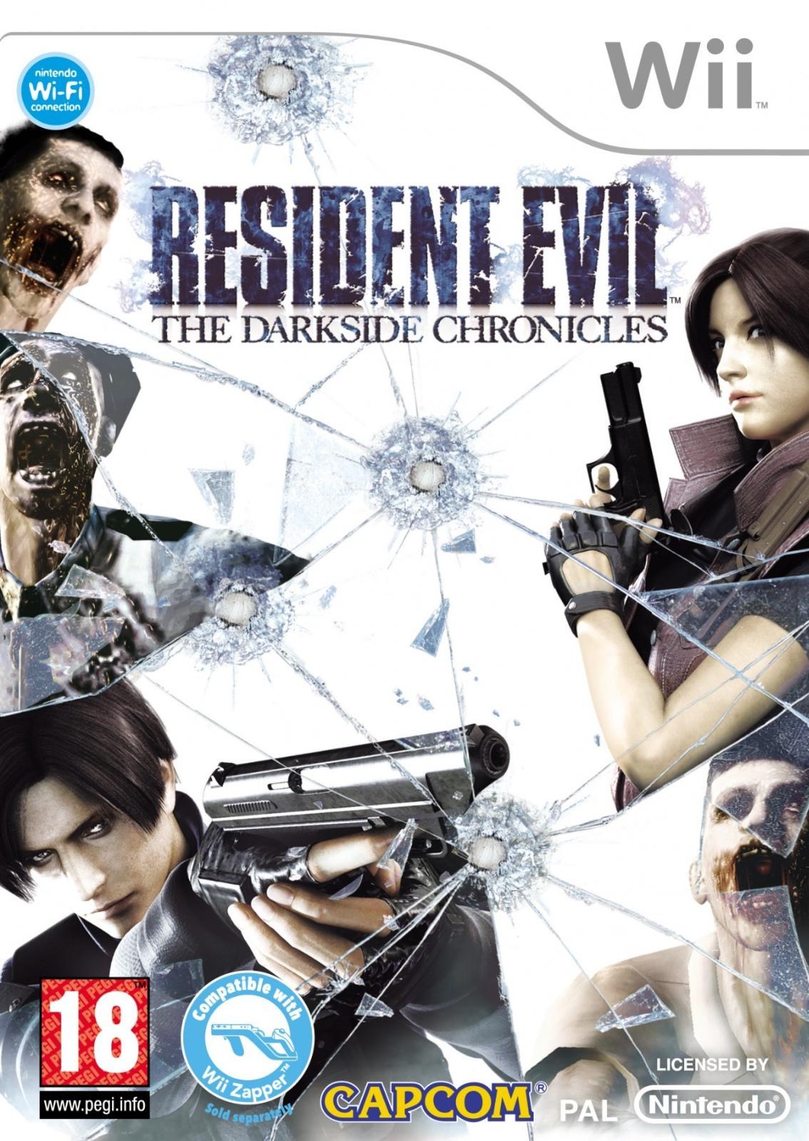 Portada de Resident Evil: The Darkside Chronicles para Wii (PAL España)
