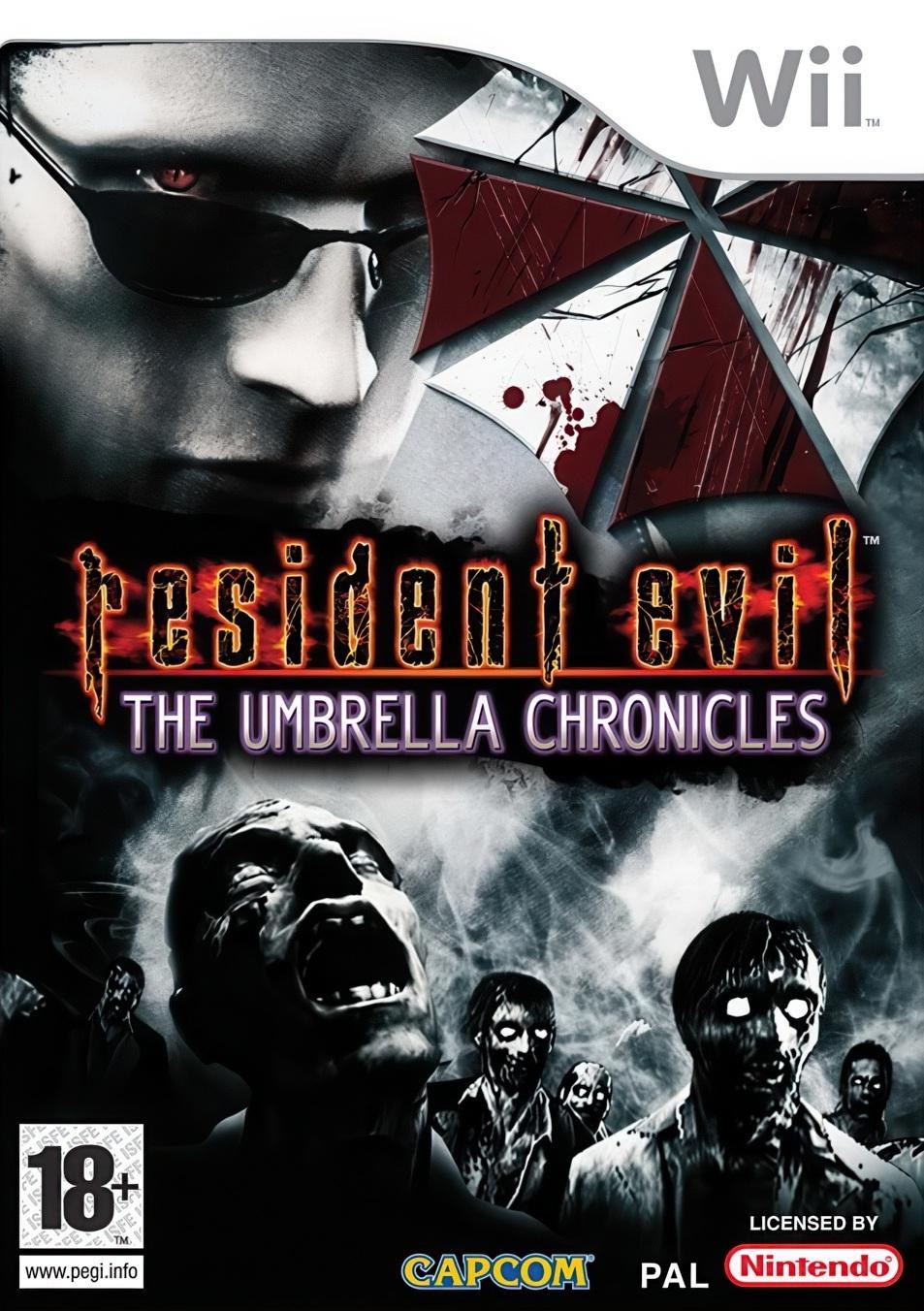Portada de Resident Evil: The Umbrella Chronicles para Wii (PAL España)