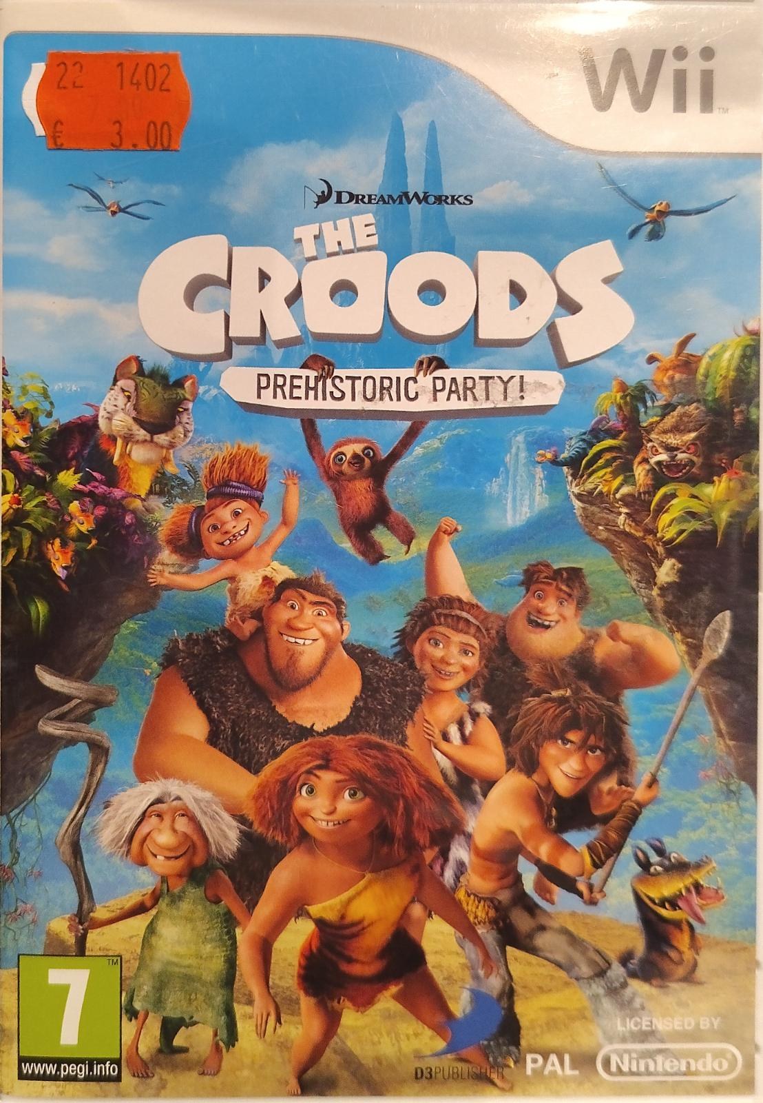Portada de The Groods Prehistoric Party para Wii (PAL España)