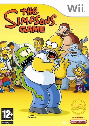 Portada de The Simpsons Game para Wii (PAL España)