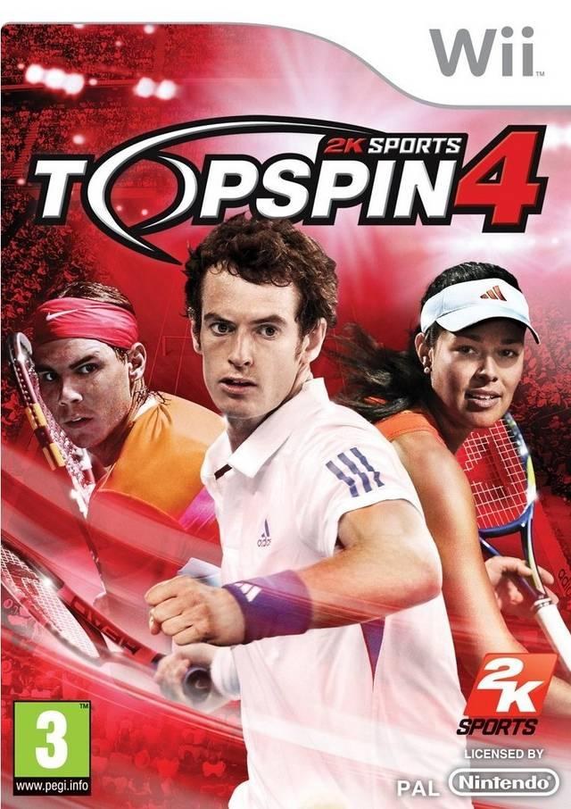 Portada de Top Spin 4 para Wii (PAL España)