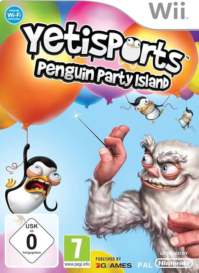 Portada de Yetisports Penguin Party Island para Wii (PAL España)
